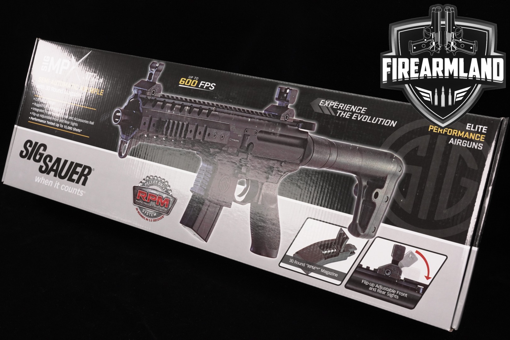 Sig Sauer MPX Air Rifle .177 Caliber (4.5mm) Black in Factory New Condition Thumbnail