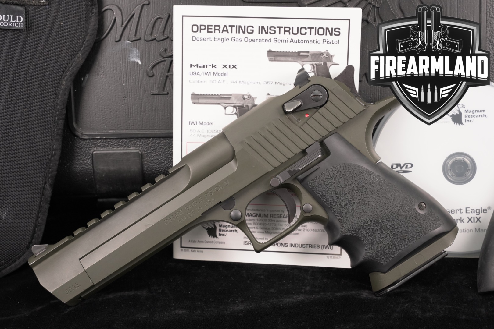 Magnum Research Desert Eagle Mark XIX 50 AE 6" MK 19 +ORIG CASE & HOLSTER-img-0