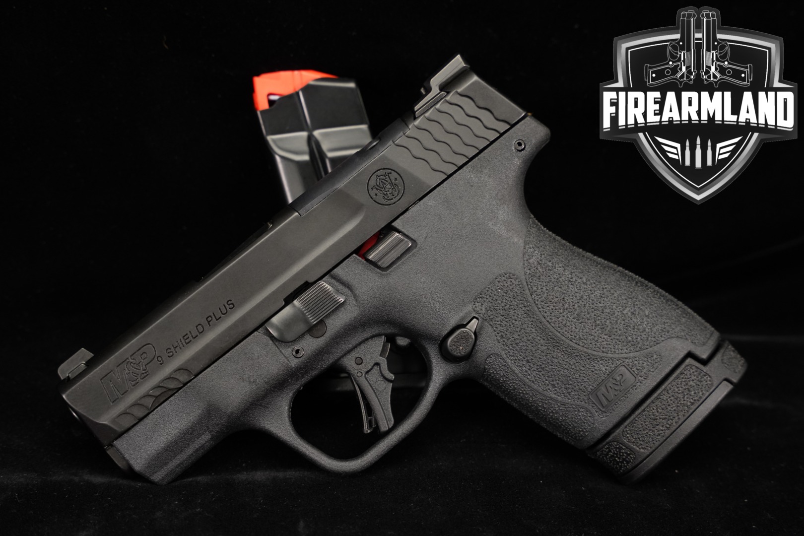 Smith & Wesson (S&W) M&P9 Shield Plus No Thumb Safety 9mm Luger Black in Excellent Condition Thumbnail