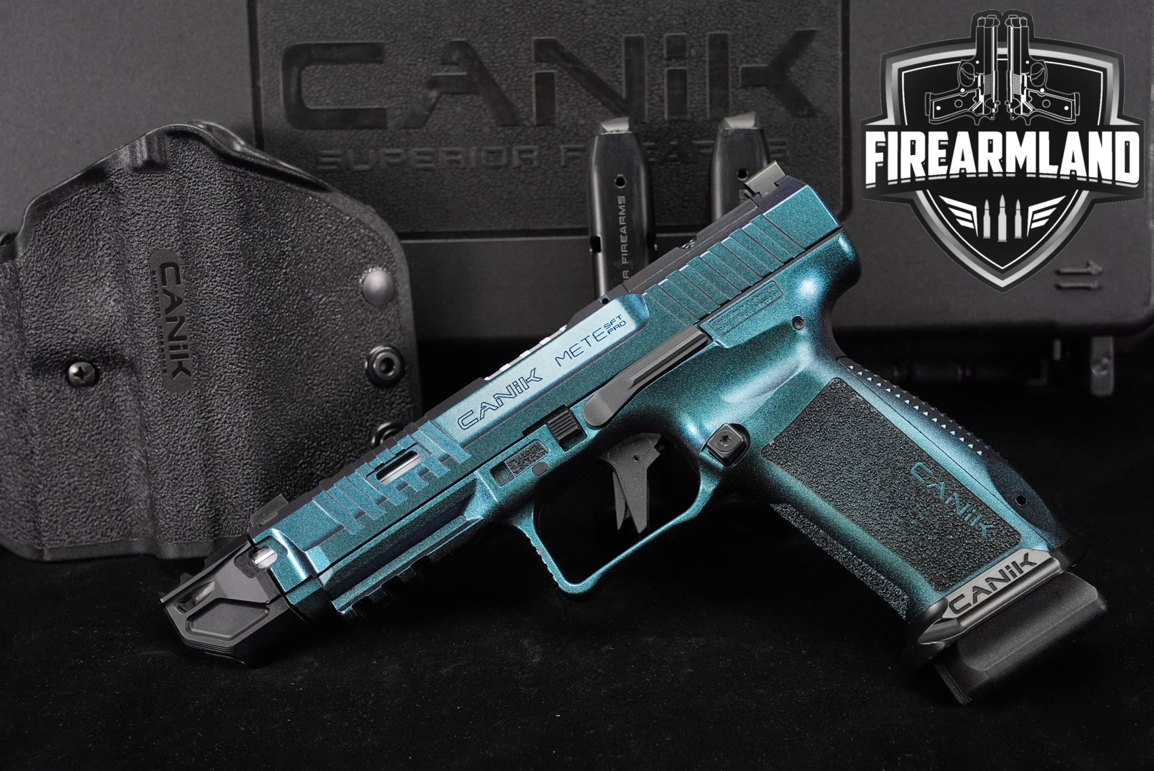 Canik METE SFT Pro Optics-Ready 9mm COMP 5" Metallic Teal/Blue +3 MAGS-img-0