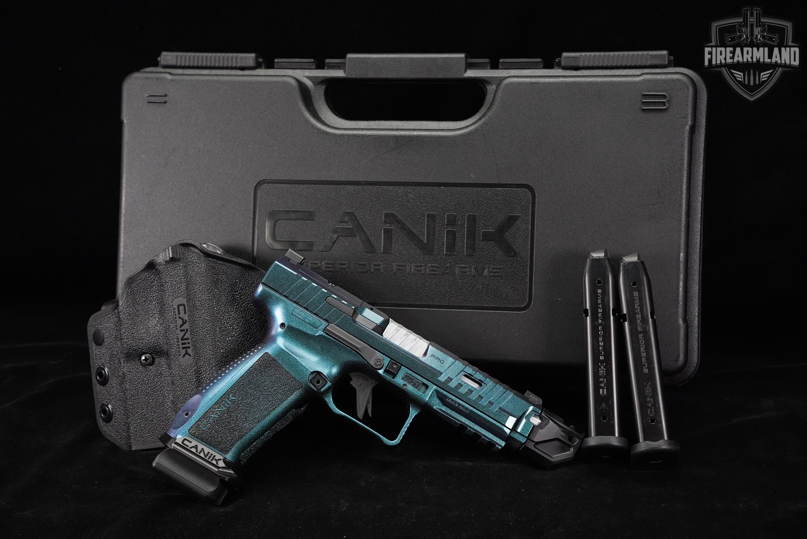 Canik METE SFT Pro Optics-Ready 9mm COMP 5" Metallic Teal/Blue +3 MAGS-img-2