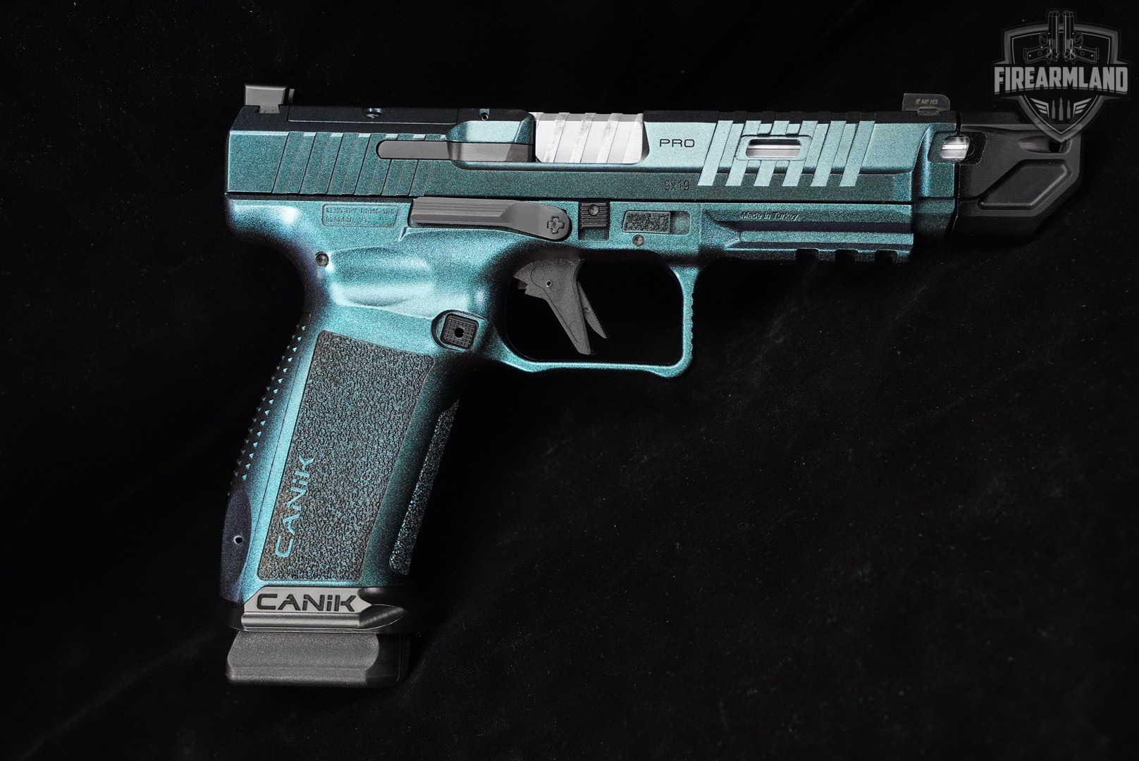 Canik METE SFT Pro Optics-Ready 9mm COMP 5" Metallic Teal/Blue +3 MAGS-img-4