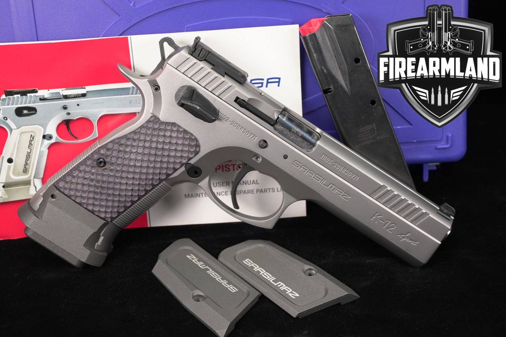 Sarsilmaz (SAR) K-12 Sport Stainless 9mm Luger Matte Stainless in Very Good Condition Thumbnail