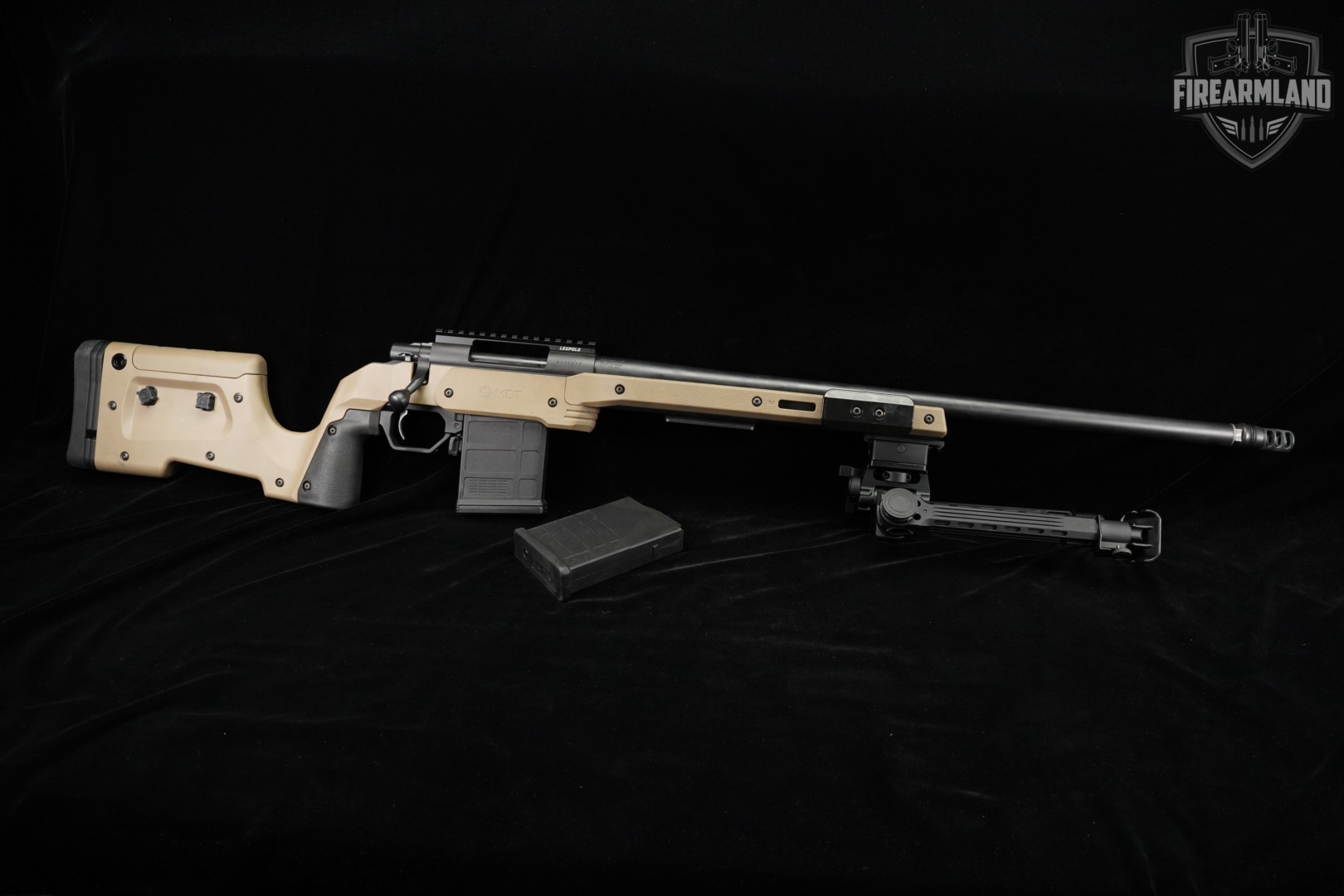 Howa Model 1500 MDT XRS 6.5 Creedmoor 24" FDE THREADED M1500 +2 MAGS, BIPOD-img-2