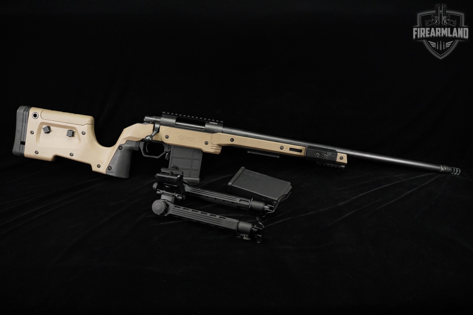 Howa Model 1500 MDT XRS 6.5 Creedmoor 24" FDE THREADED M1500 +2 MAGS, BIPOD-img-3