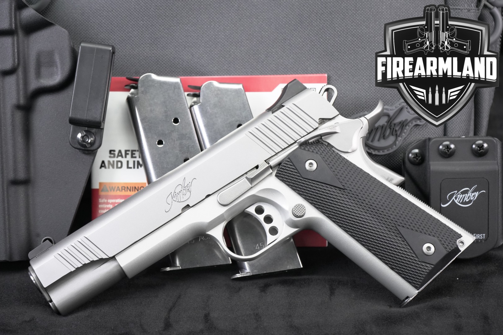 Kimber Stainless LW Club Bundle .45 ACP Satin Stainless in Excellent Condition Thumbnail
