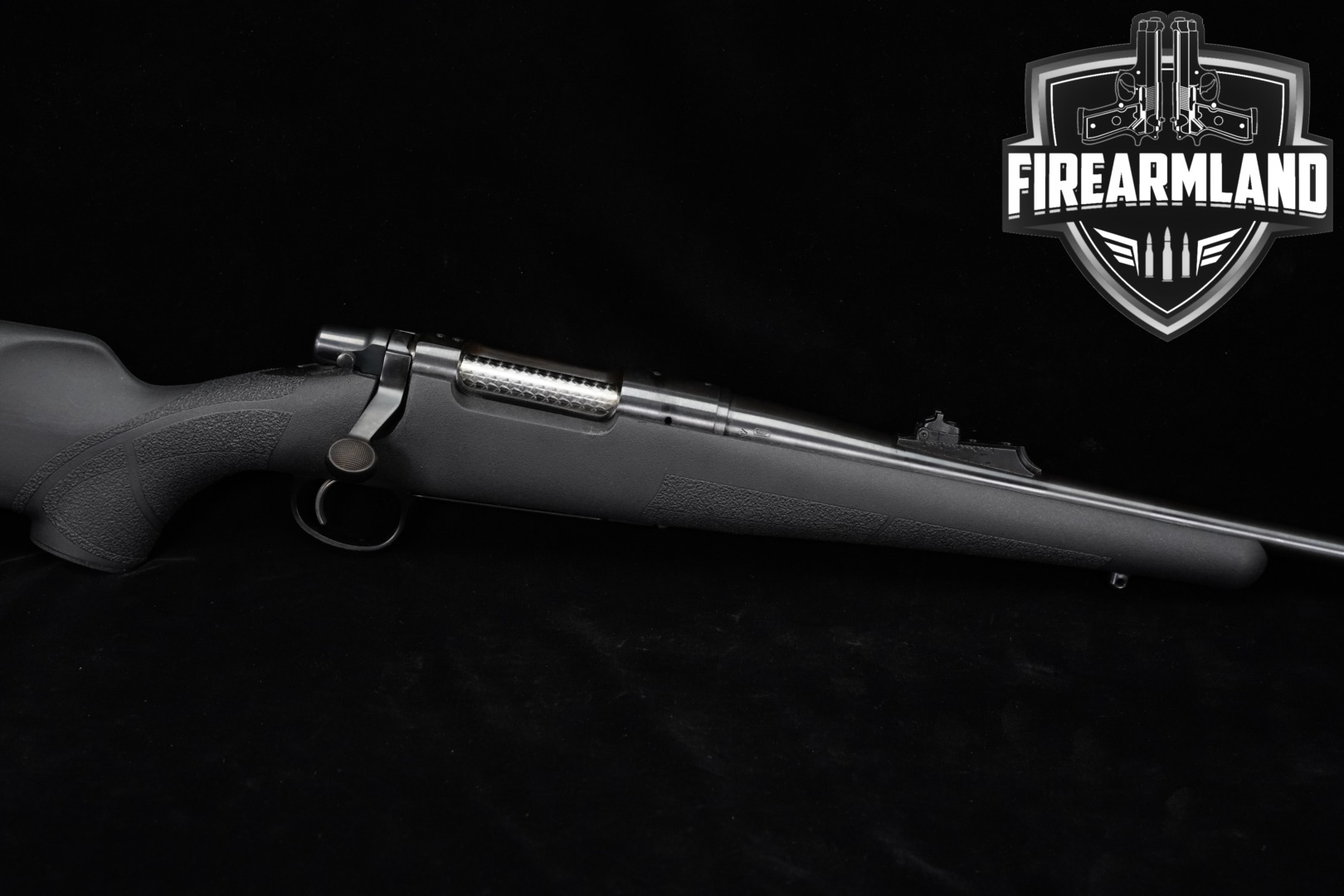 1999 Remington Model Seven Stainless/Synthetic 7mm-08 Rem. Stainless & Black in Very Good Condition Thumbnail