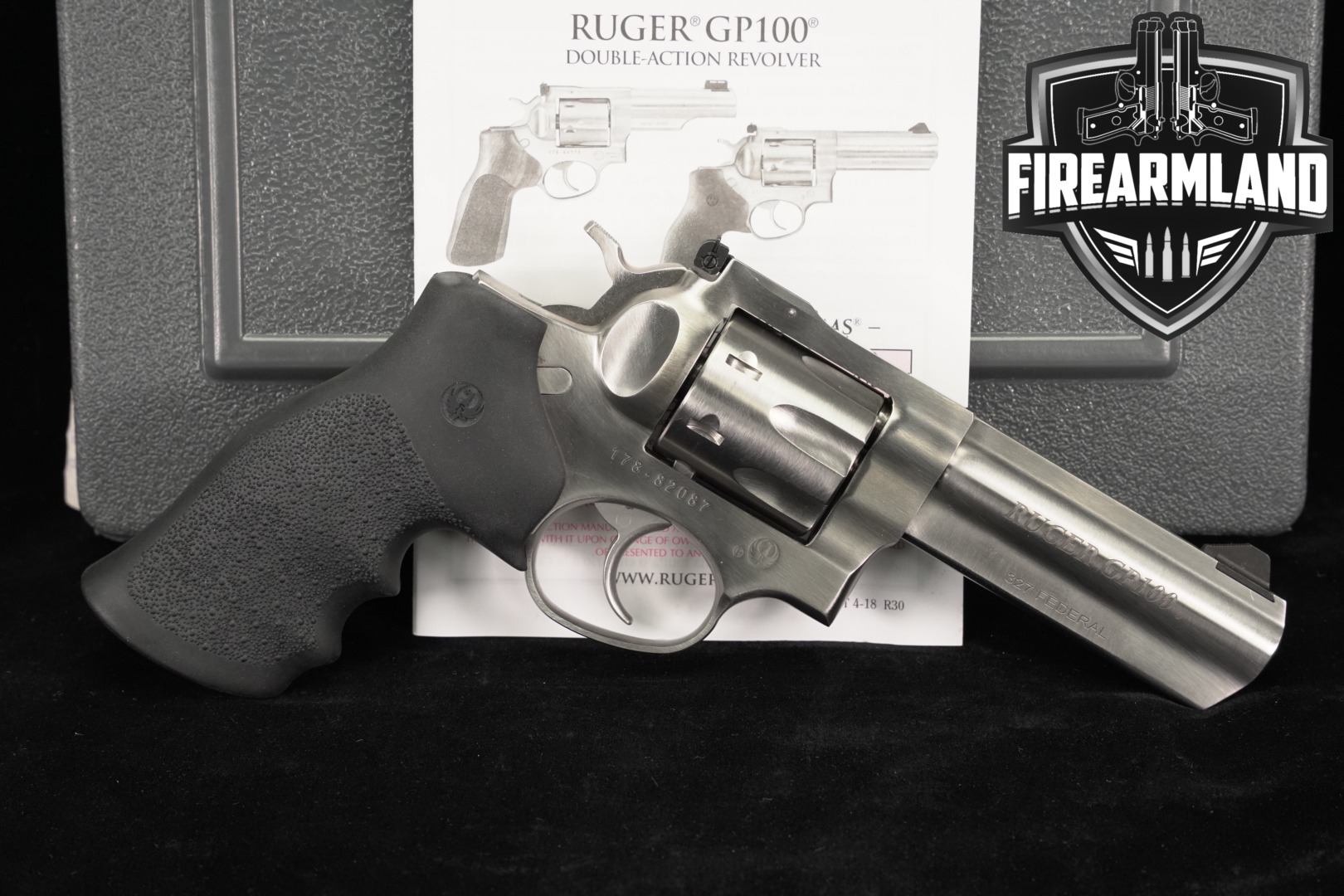 2018 Sturm Ruger GP100 .327 Federal Magnum Satin Stainless in Excellent Condition Thumbnail