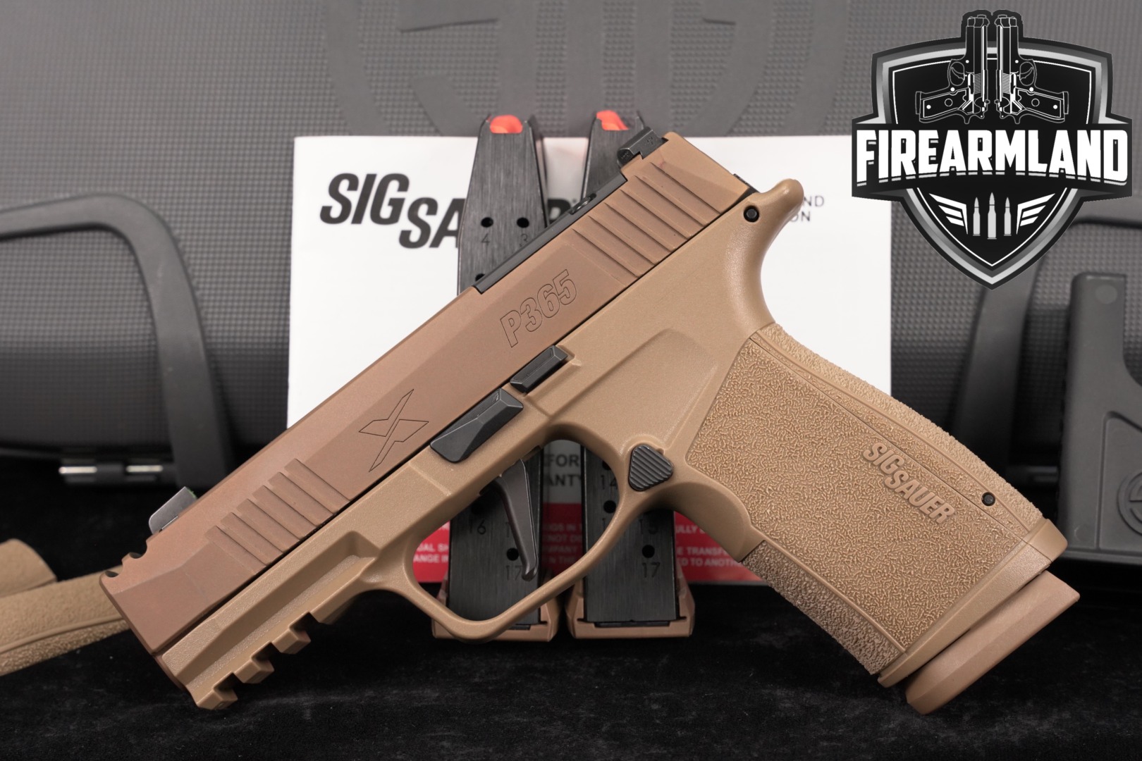 Sig Sauer P365 XMACRO COMP 9mm OR X-Series FDE P-365 +3 MAGS & ORIG CASE-img-0