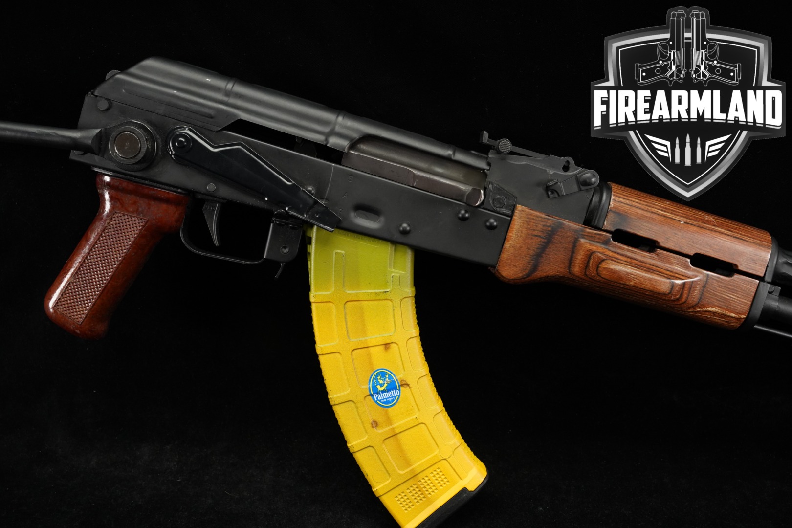 Palmetto State Armory (PSA) PSAK-UX GF5-R 7.62x39 Black & Laminated Wood in Very Good Condition Thumbnail
