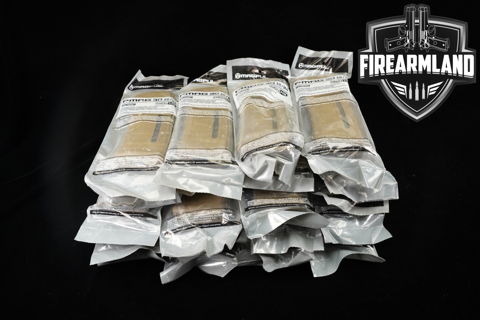 Magpul Industries TWENTY (20) FDE PMAG Gen 3 Magazines With Window AR15/M4 30-Round 5.56 NATO in New - Old Stock Condition Thumbnail