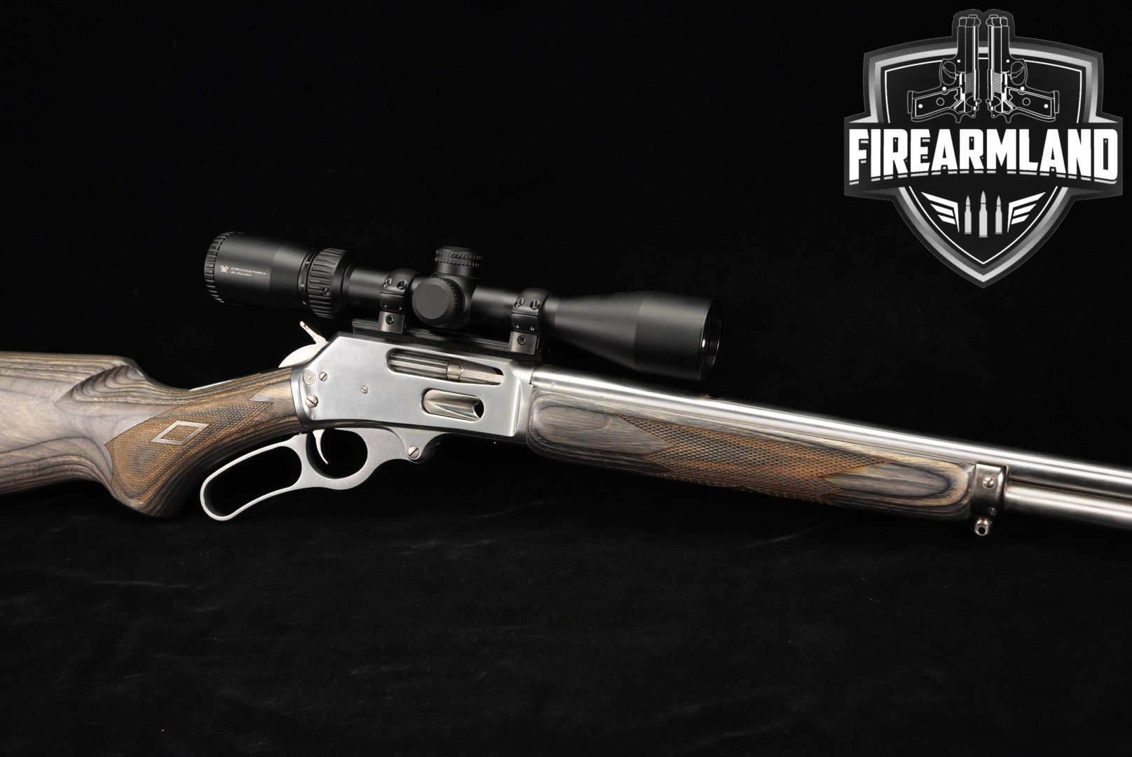 Marlin Firearms Co. Model 336XLR .30-30 Stainless & Grey/Black Laminate in Good Condition Thumbnail