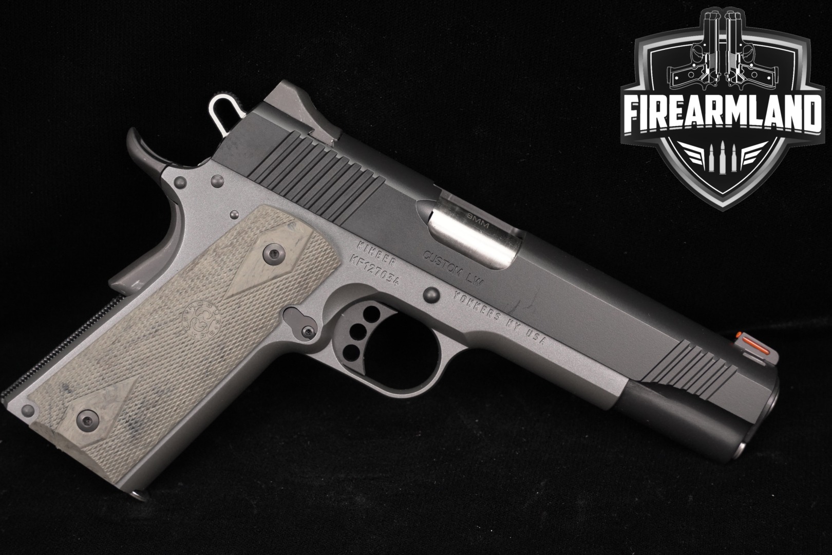 Kimber Custom LW 9mm Luger Two-Tone Black & Gray in Very Good Condition Thumbnail