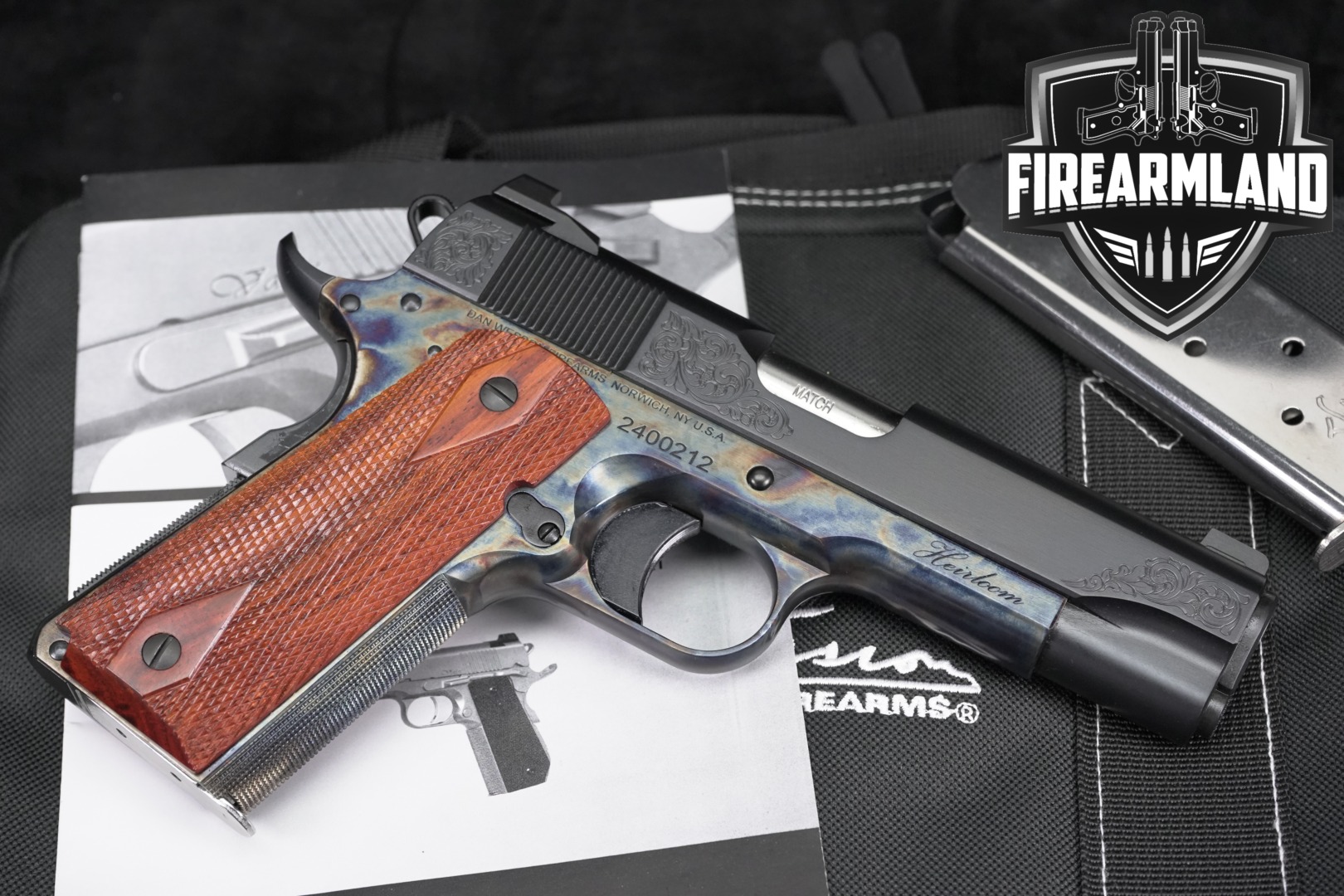 2024 Dan Wesson 1911 Heirloom, Commander, Limited Edition .45 ACP Two-Tone Case Color & Black in Excellent Condition Thumbnail
