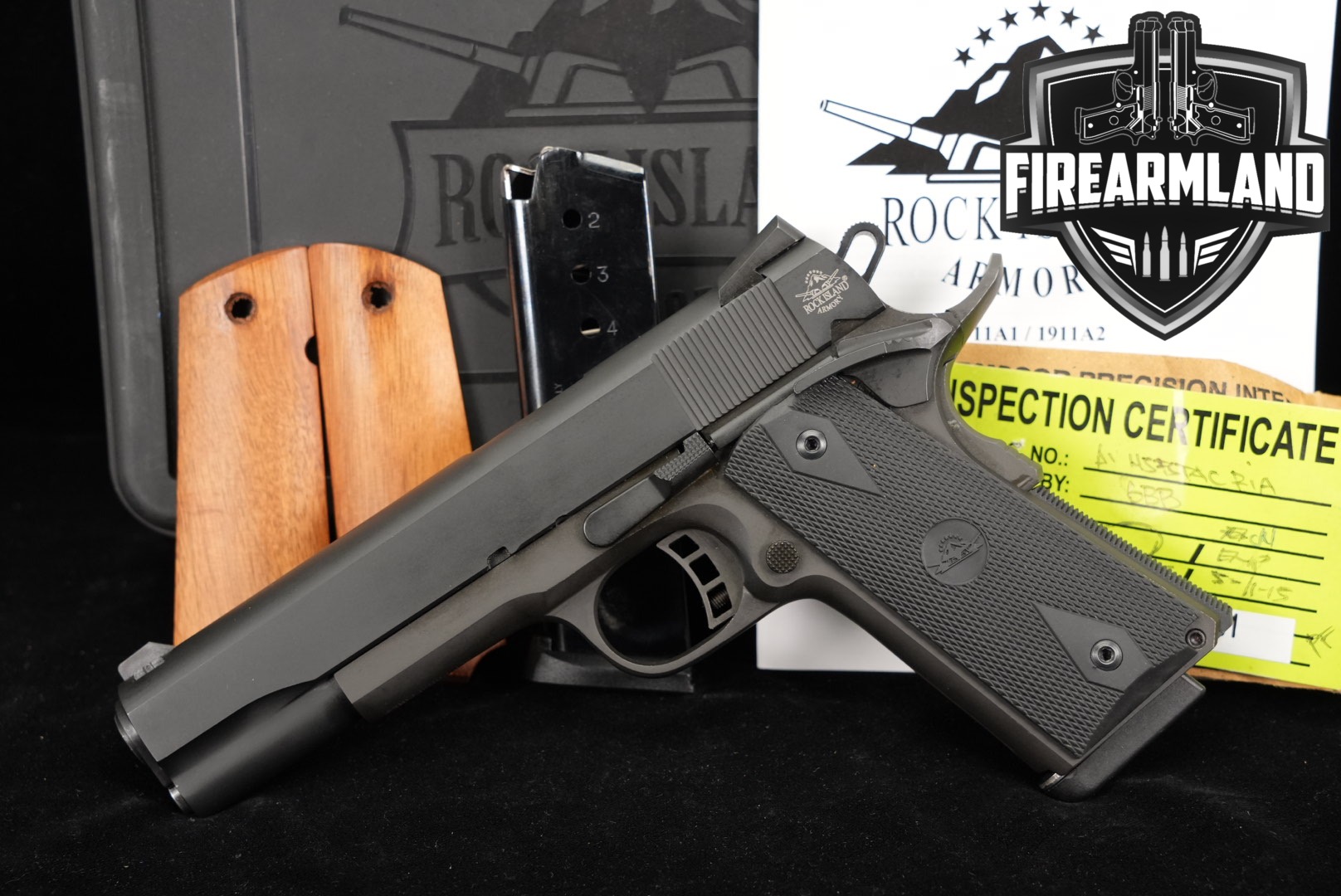 Rock Island Armory (RIA) M1911 A1-FS Tactical .45 ACP Blued in Very Good Condition Thumbnail