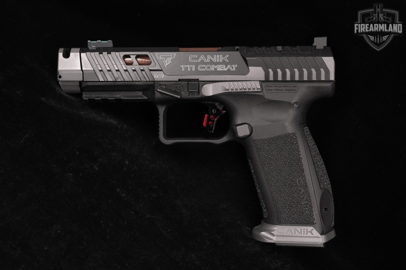Canik TTI Combat Smoke 9mm Optics-Ready COMP 4.75" +3 MAGS, ORIG CASE-img-3