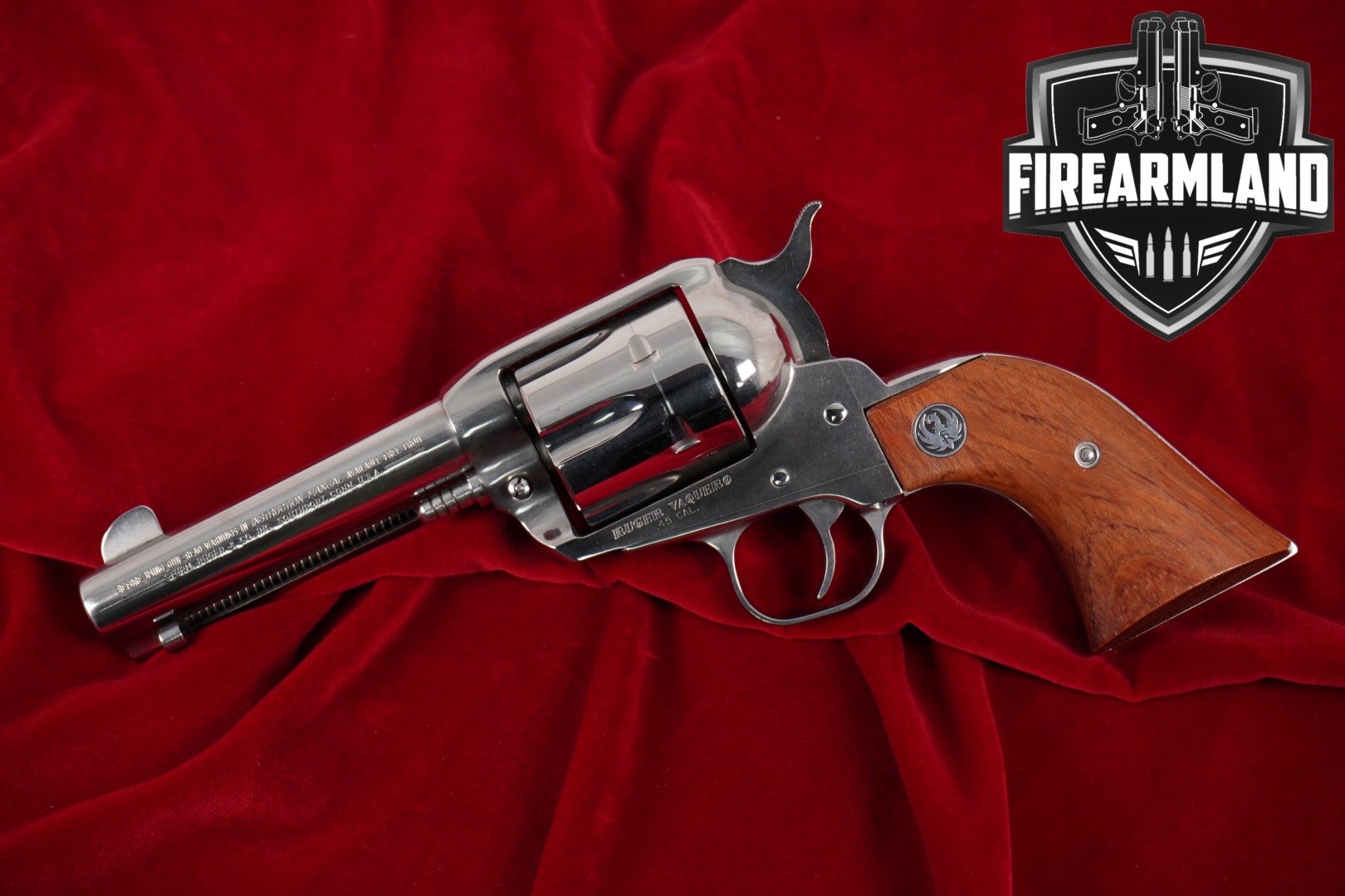 1994 Ruger Vaquero 45 Colt 4.62" High-Polish Stainless-img-0