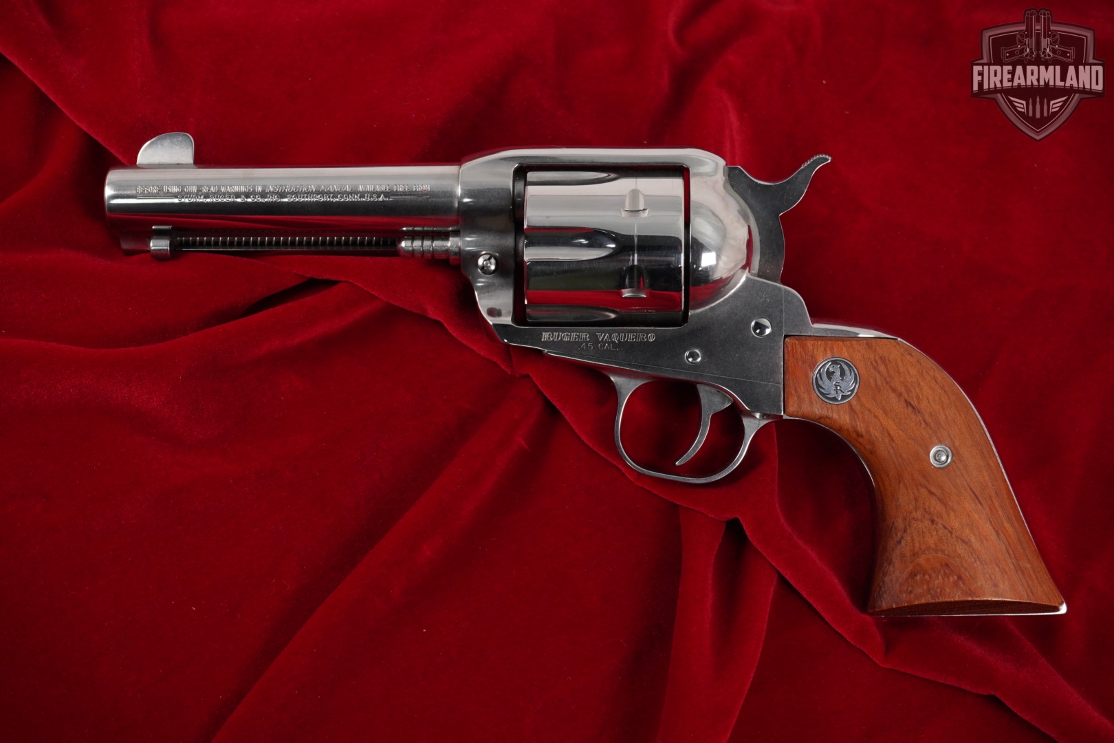1994 Ruger Vaquero 45 Colt 4.62" High-Polish Stainless-img-2