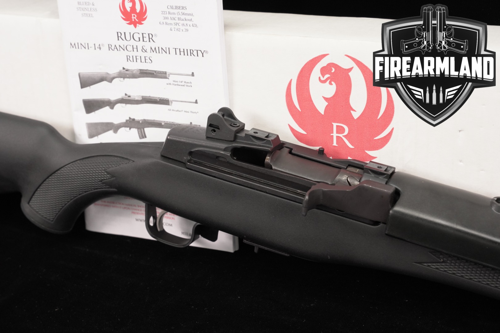 2016 Sturm Ruger Mini-14 Ranch Rifle 580-series 5.56mm NATO Blued & Synthetic in Very Good Condition Thumbnail