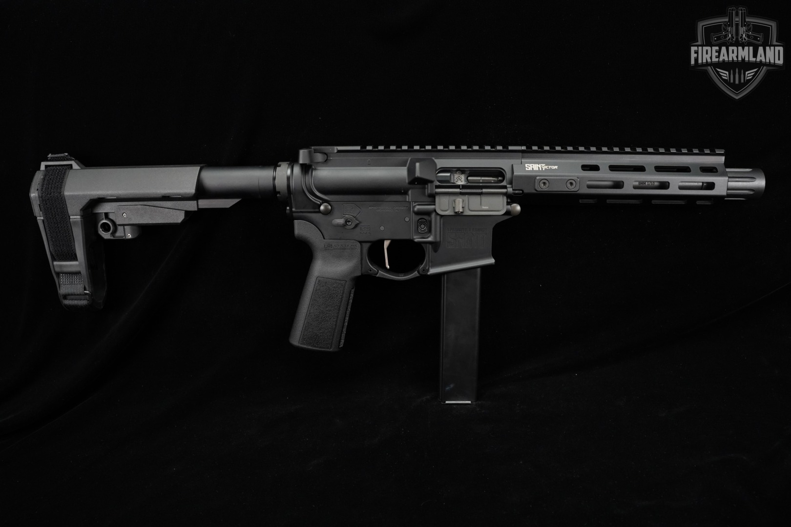 Springfield Armory SAINT Victor 9mm Pistol AR-9 AR9 8.5" SBA3 Brace-img-3