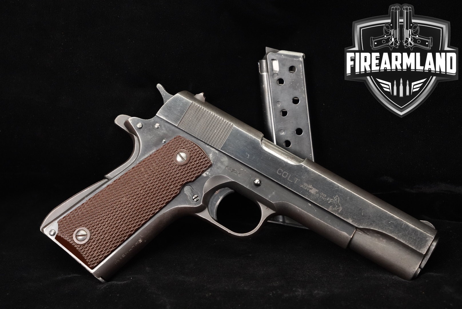 1948 Colt Government Model Super .38, Pre-Series 70 .38 Super Blued in Good Condition Thumbnail