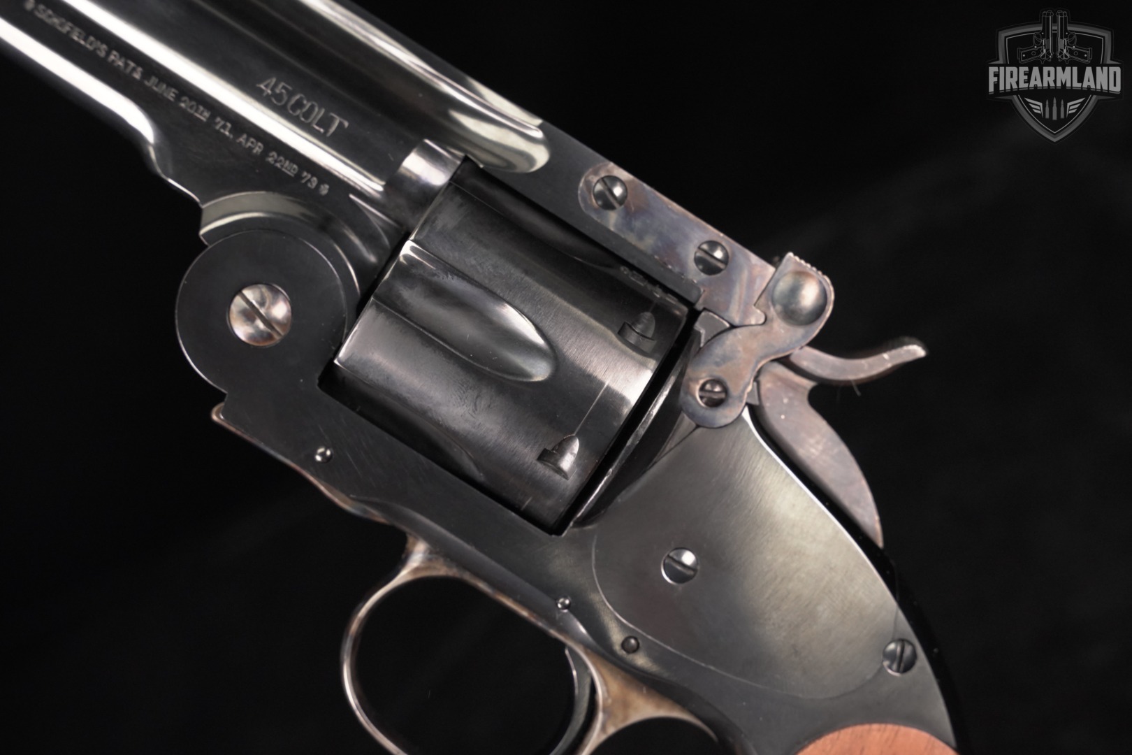 A Uberti 1875 Schofield 2nd Model 45 Colt 7" Blued Top-Break +ORIG BOX-img-11