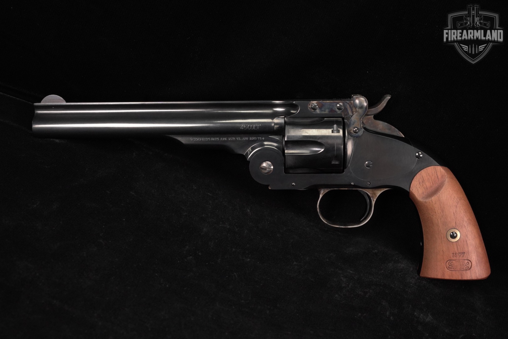 A Uberti 1875 Schofield 2nd Model 45 Colt 7" Blued Top-Break +ORIG BOX-img-3