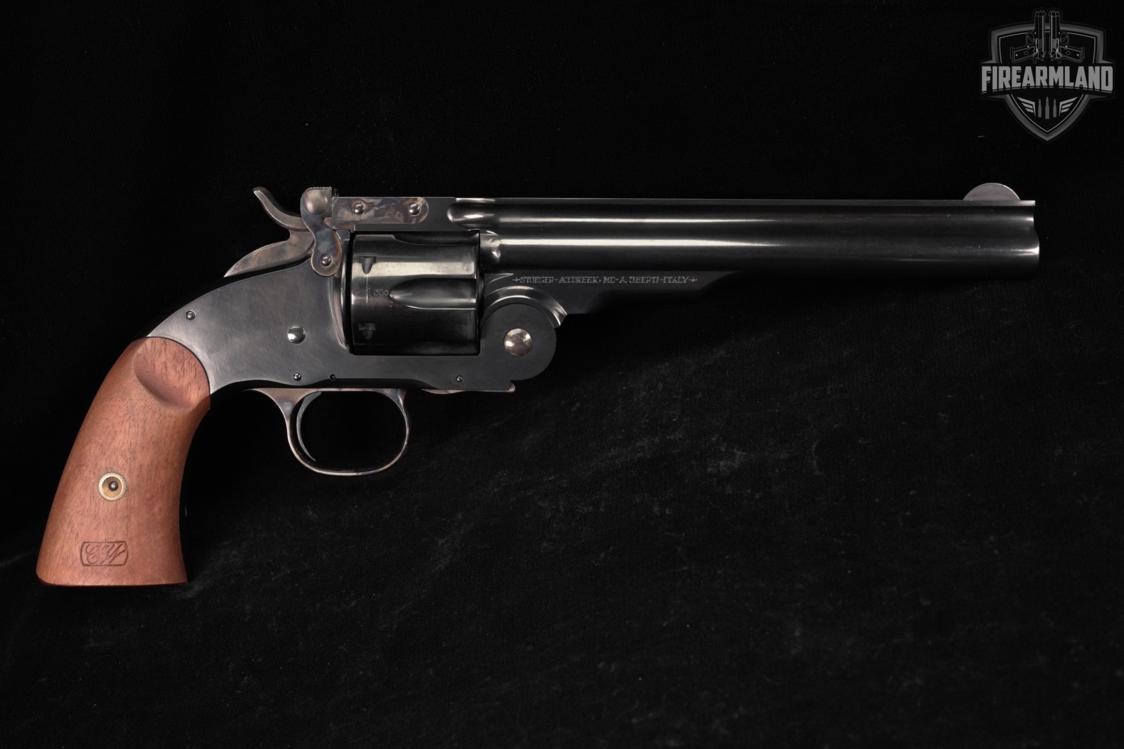 A Uberti 1875 Schofield 2nd Model 45 Colt 7" Blued Top-Break +ORIG BOX-img-4