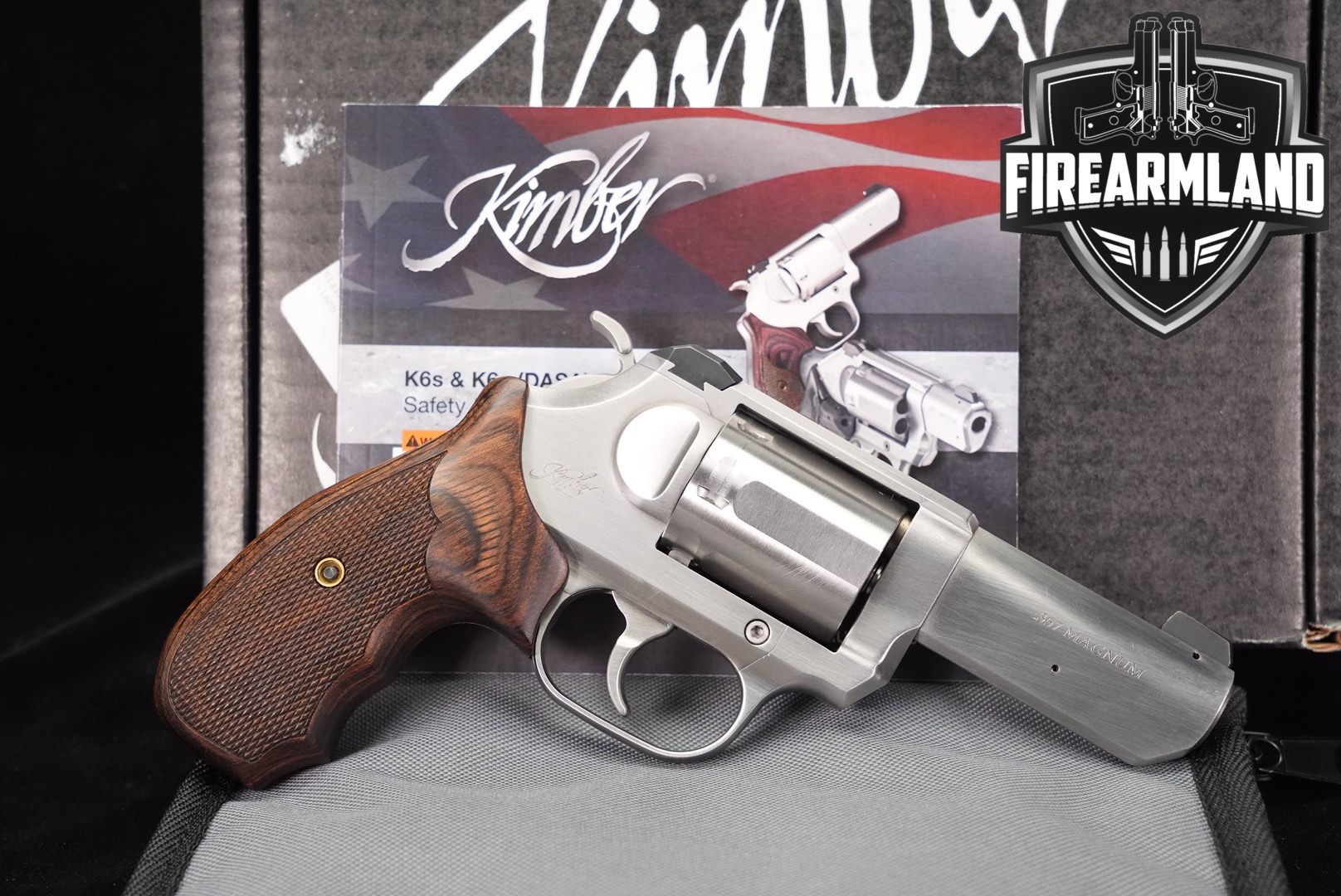 Kimber K6s 357 Magnum 3" Brushed Stainless K6-s +ORIG CASE-img-0