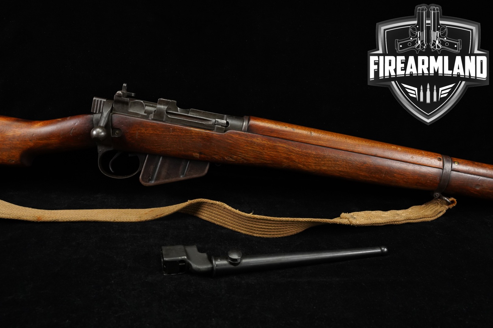 1943-1944 Savage Arms Lee-Enfield No.4 Mk I* .303 British Hardwood in Good Condition Thumbnail