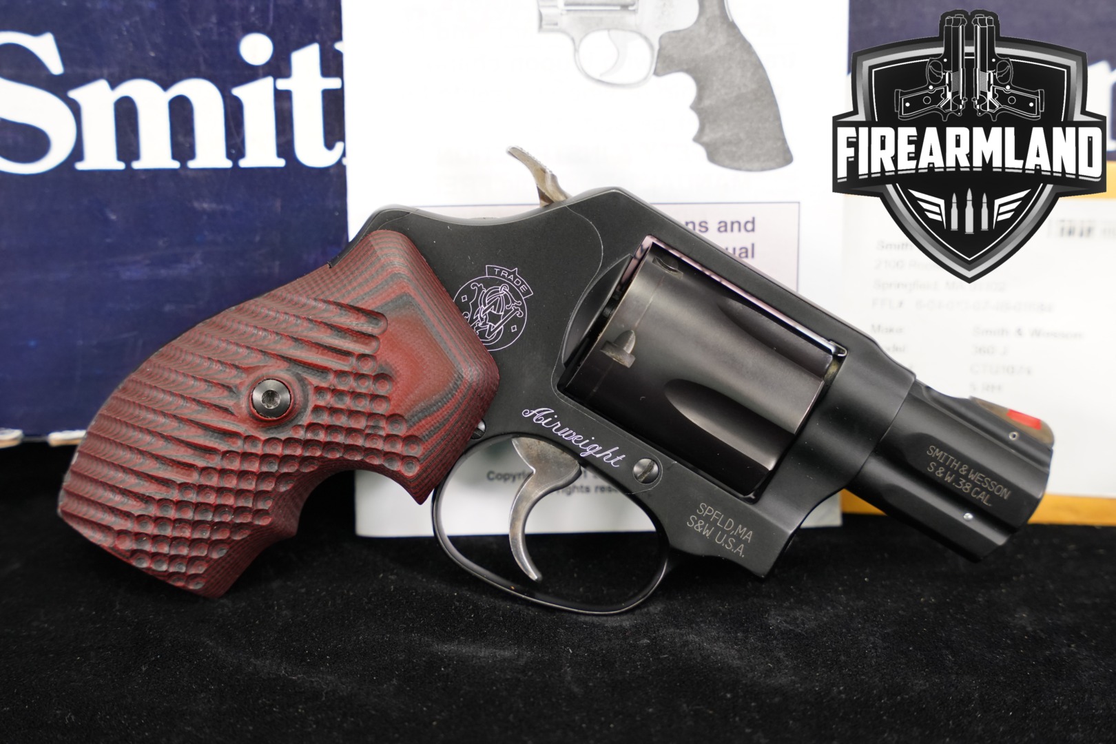 2012 Smith & Wesson (S&W) Model 360J Airweight; Japanese National Police Overrun .38 Spl. Black in Very Good Condition Thumbnail