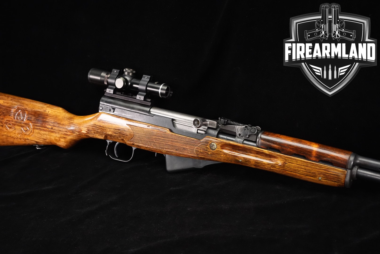 Norinco SKS Type 56 7.62x39 PORT 20.5" Blued & Wood +SCOPE-img-0