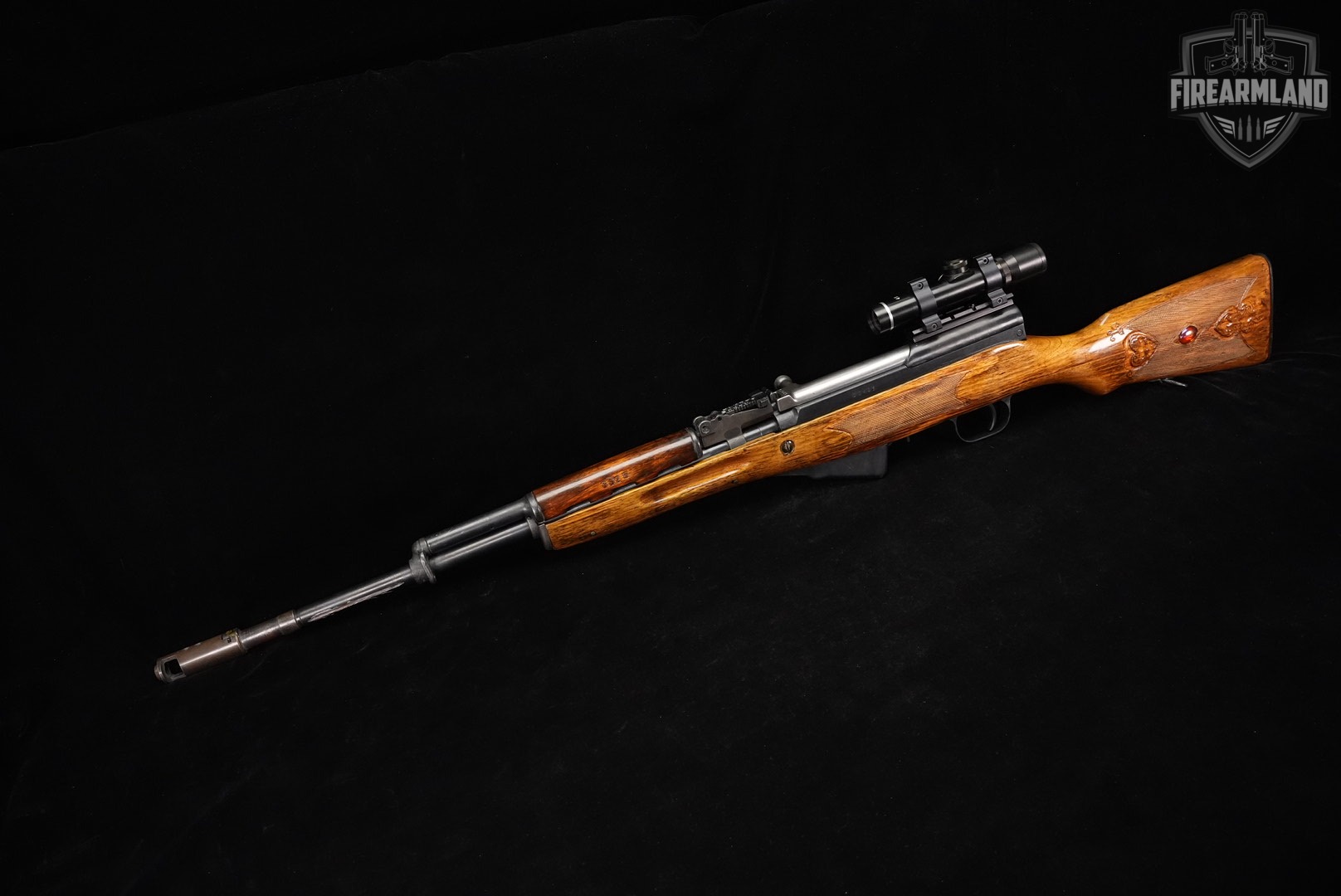 Norinco SKS Type 56 7.62x39 PORT 20.5" Blued & Wood +SCOPE-img-2