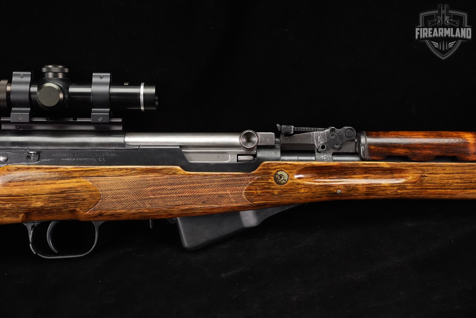 Norinco SKS Type 56 7.62x39 PORT 20.5" Blued & Wood +SCOPE-img-5