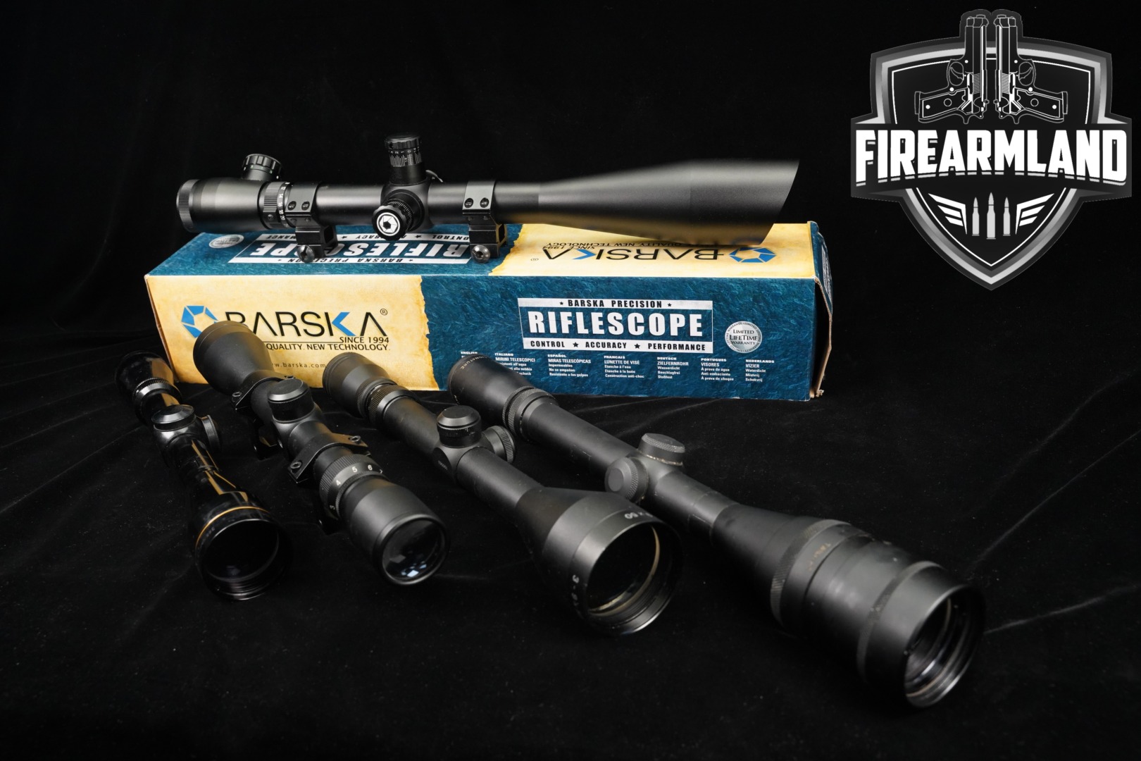 FIVE SCOPE LOT 5 Pack Leupold CVLife Burris Simmons Barska Scopes-img-0