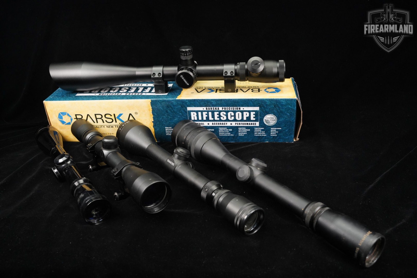 FIVE SCOPE LOT 5 Pack Leupold CVLife Burris Simmons Barska Scopes-img-2