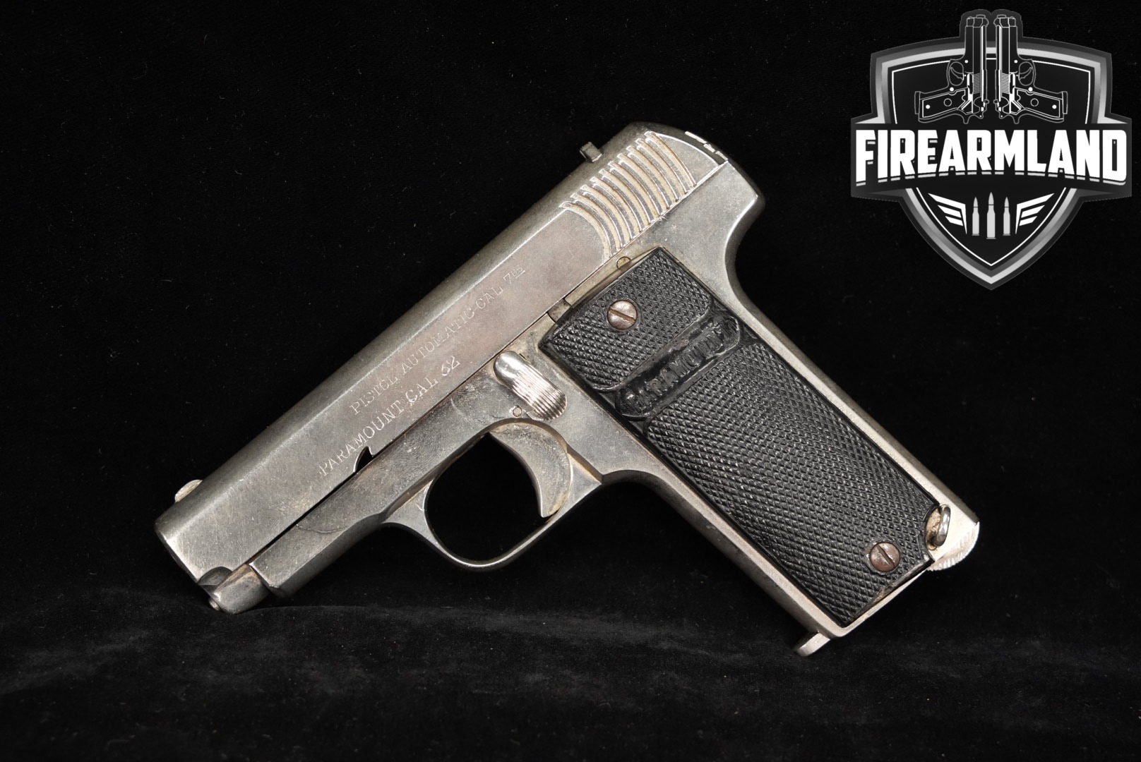 WWI 1916-1920 Eibar Paramount 32 ACP 3.25" Blued Ruby-img-0