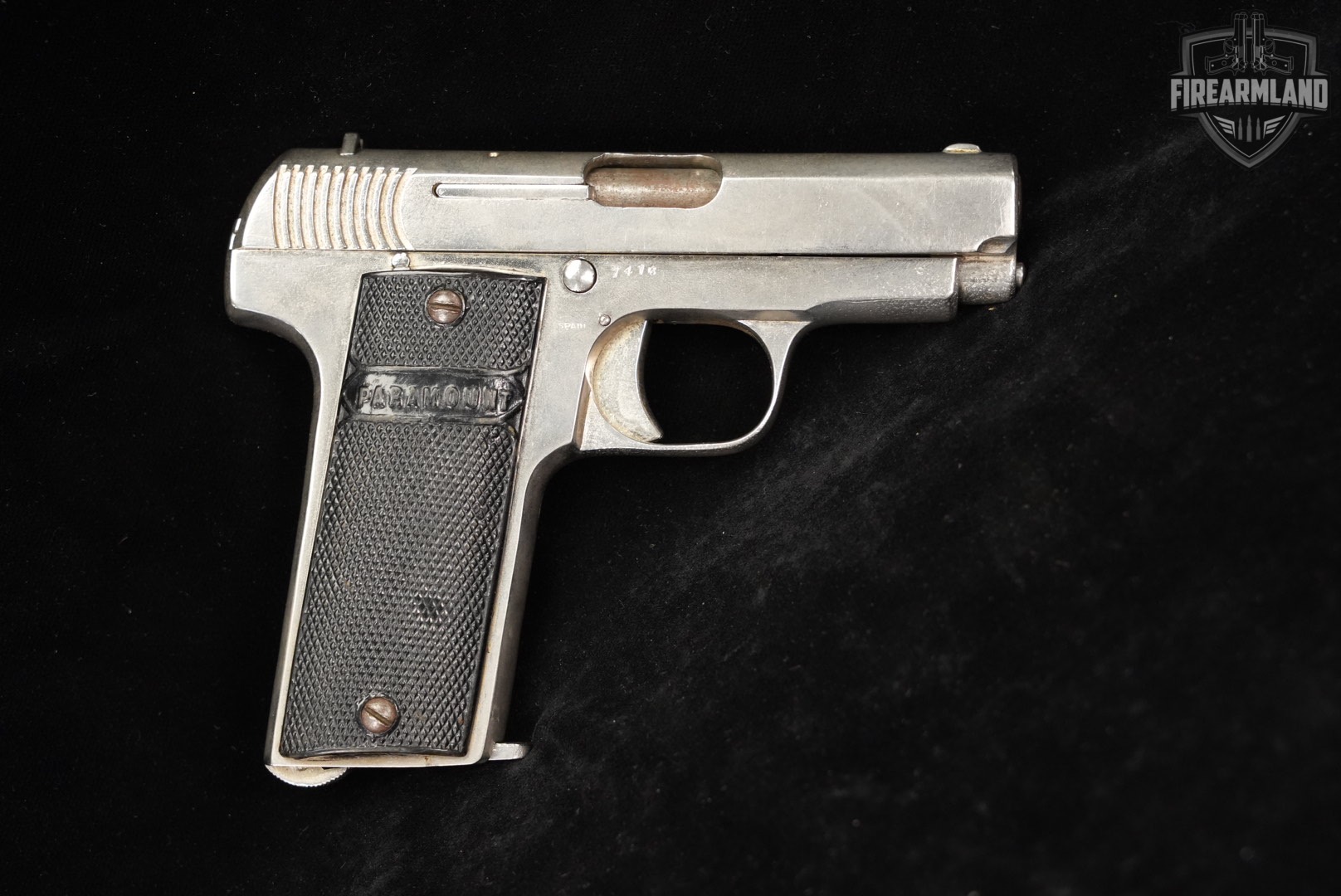 WWI 1916-1920 Eibar Paramount 32 ACP 3.25" Blued Ruby-img-4