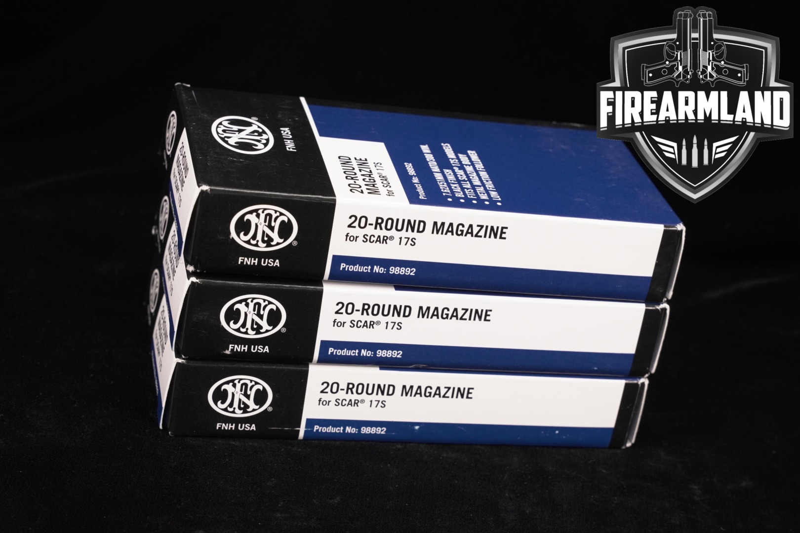 FN America (FNH USA) THREE (3) SCAR 17S 20-Round Magazines 7.62x51mm NATO in New - Old Stock Condition Thumbnail