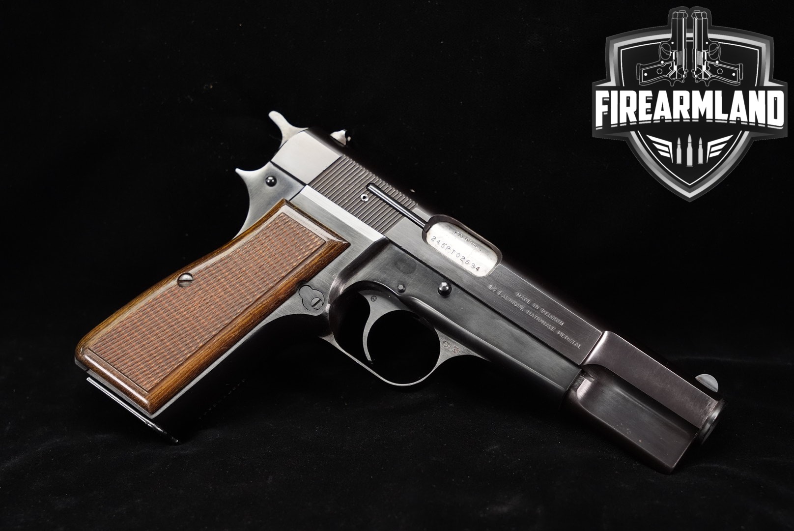 1986 FN Hi-Power Standard 9mm 4.65" Blued-img-0