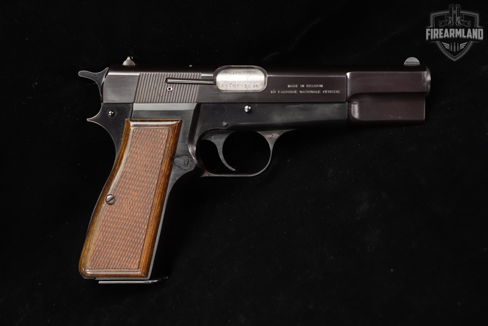 1986 FN Hi-Power Standard 9mm 4.65" Blued-img-3
