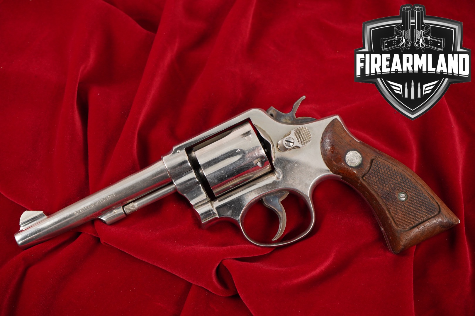 Smith & Wesson Model 10-5 Detroit Police S&W 38 Special Bright Nickel-img-0