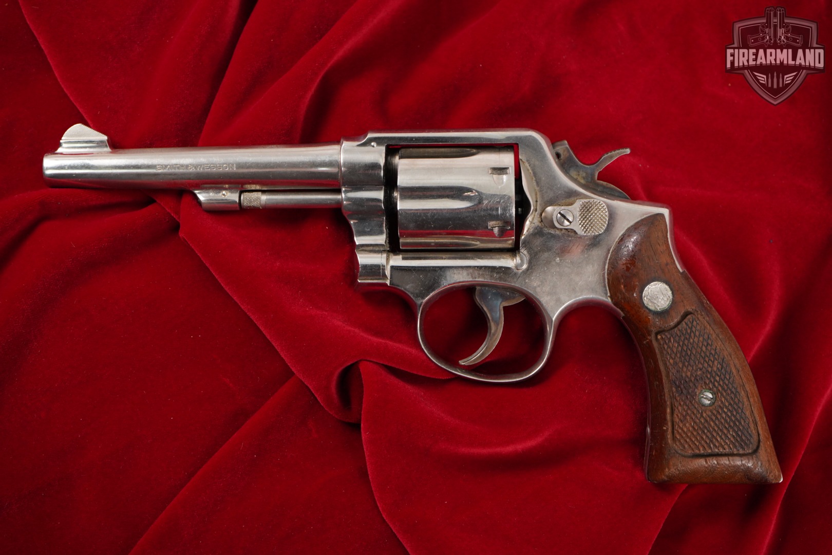 Smith & Wesson Model 10-5 Detroit Police S&W 38 Special Bright Nickel-img-2