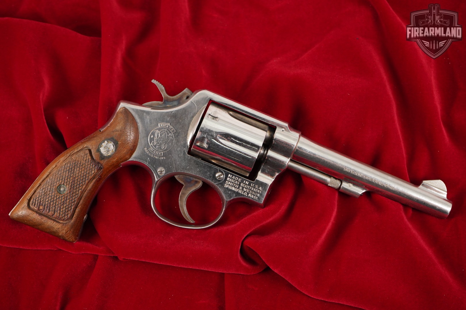 Smith & Wesson Model 10-5 Detroit Police S&W 38 Special Bright Nickel-img-3