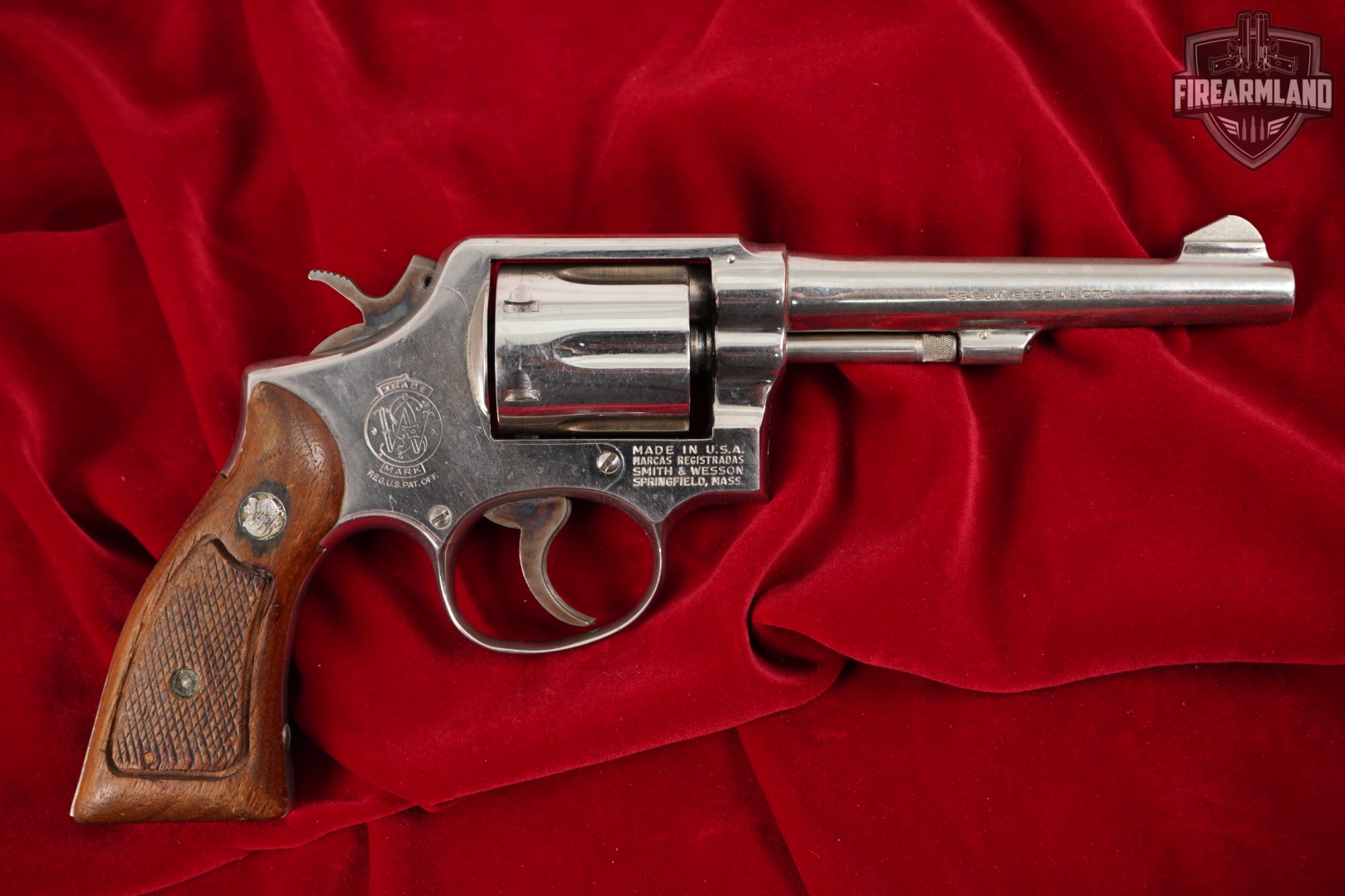 Smith & Wesson Model 10-5 Detroit Police S&W 38 Special Bright Nickel-img-4