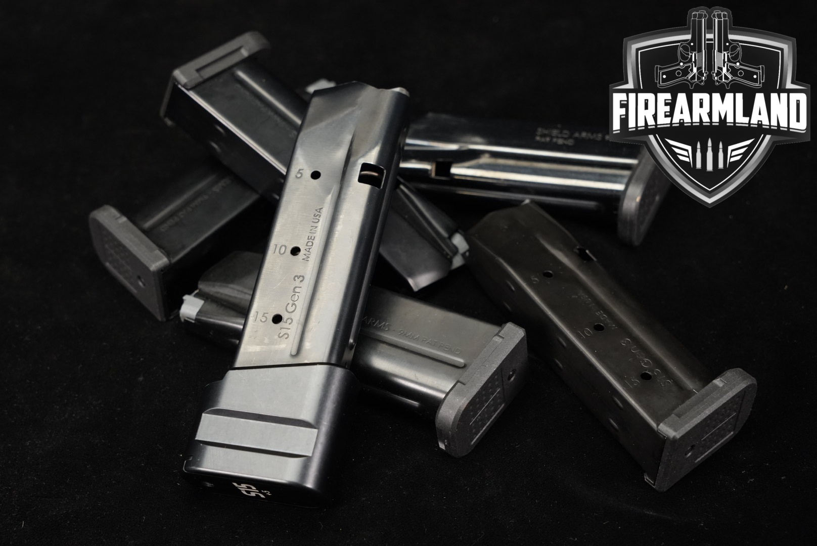 Shield Arms SIX (6) G43X S15 Magazines 9mm Luger in Very Good Condition Thumbnail
