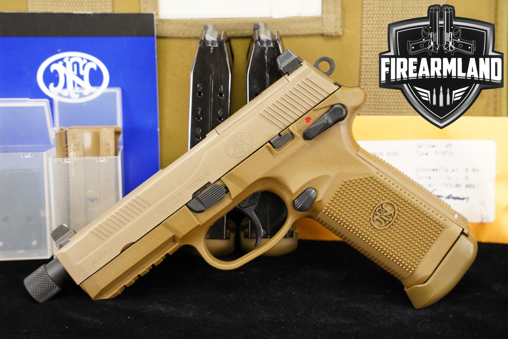 FN America (FNH USA) FNX-45 Tactical .45 ACP FDE in Very Good Condition Thumbnail