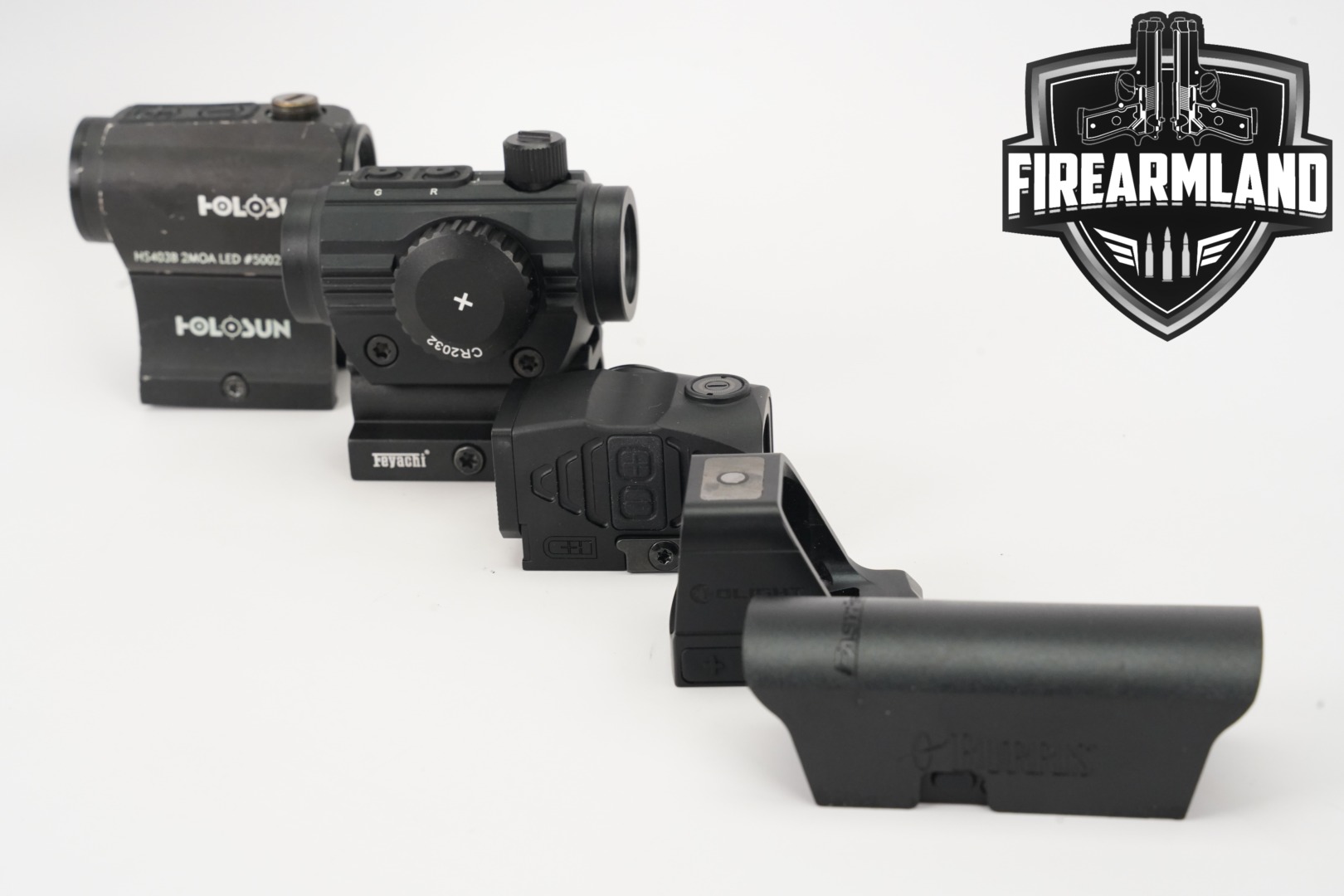 Multiple Manufacturers Five Red Dot Sight Lot in Good Condition Thumbnail