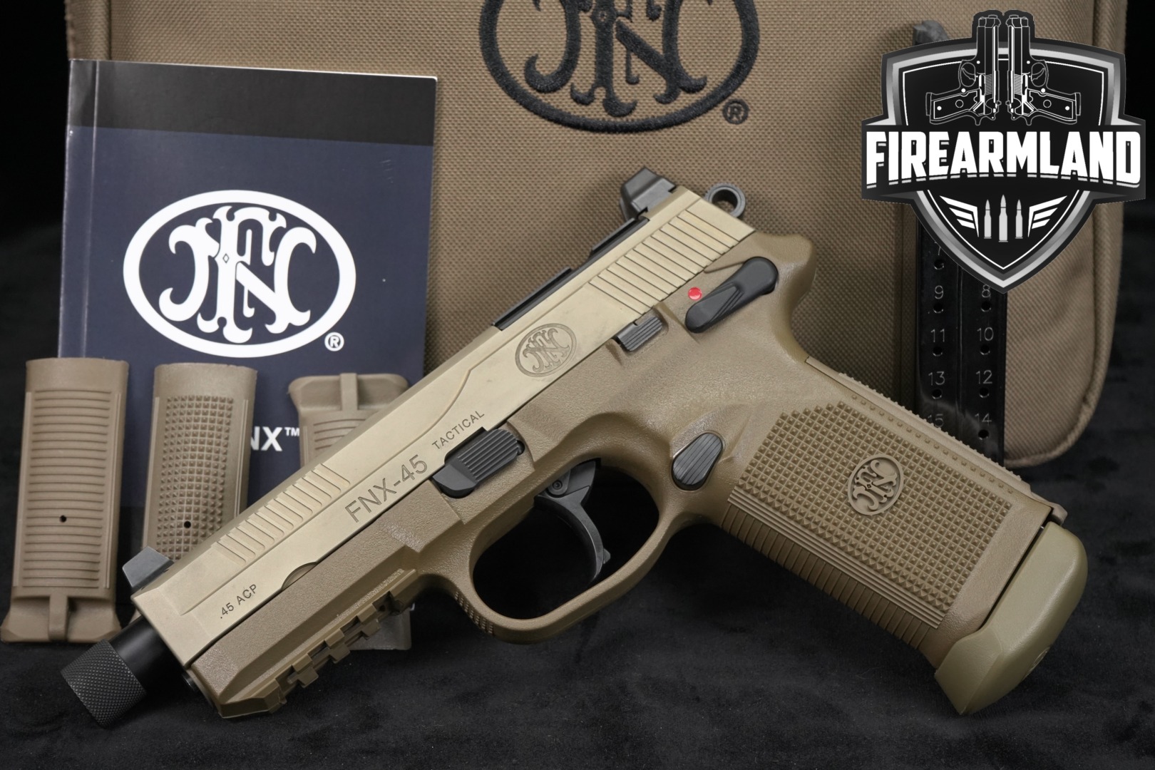 FN America (FN) FNX-45 Tactical .45 ACP FDE in Very Good Condition Thumbnail