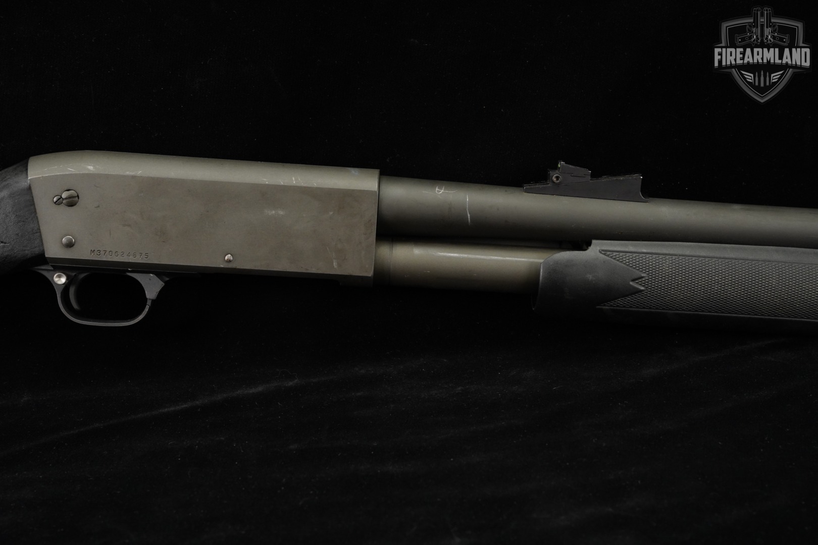 Ithaca Model 37 12-Gauge Gray/Green & Black Slam-fire M37-img-5